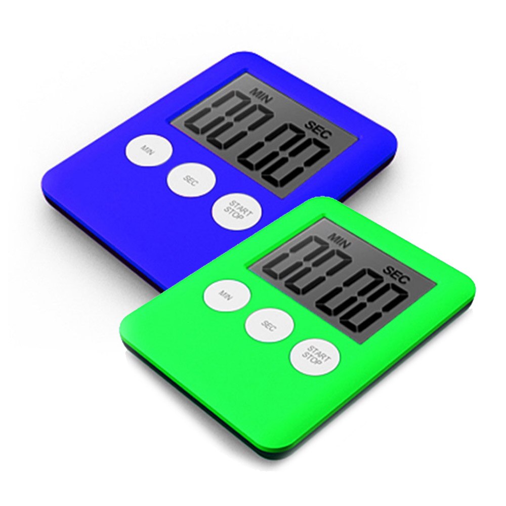 Lcd digital badeværelse vandtæt bruser timer 7*5.3*0.9cm abs holdbart mærke og