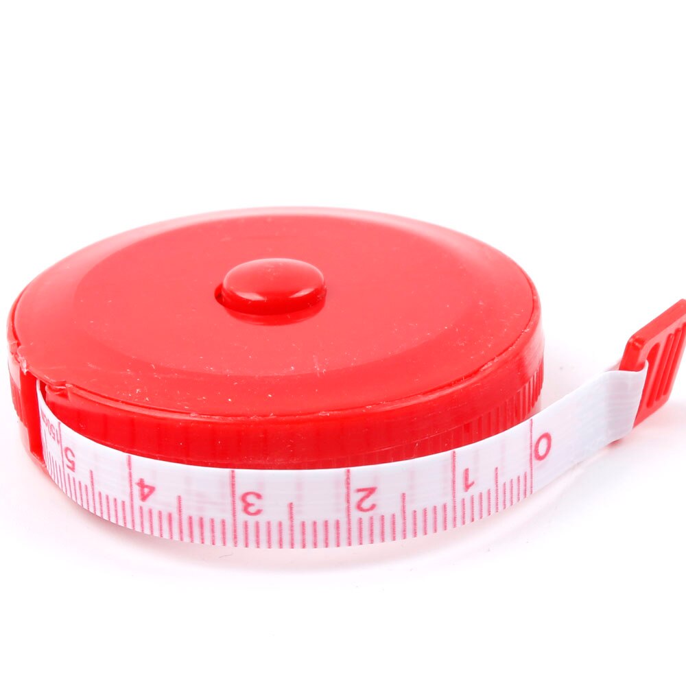 Pocket Plastic Round Tape Measure Tapeline Tape Measure Ruler Sewing