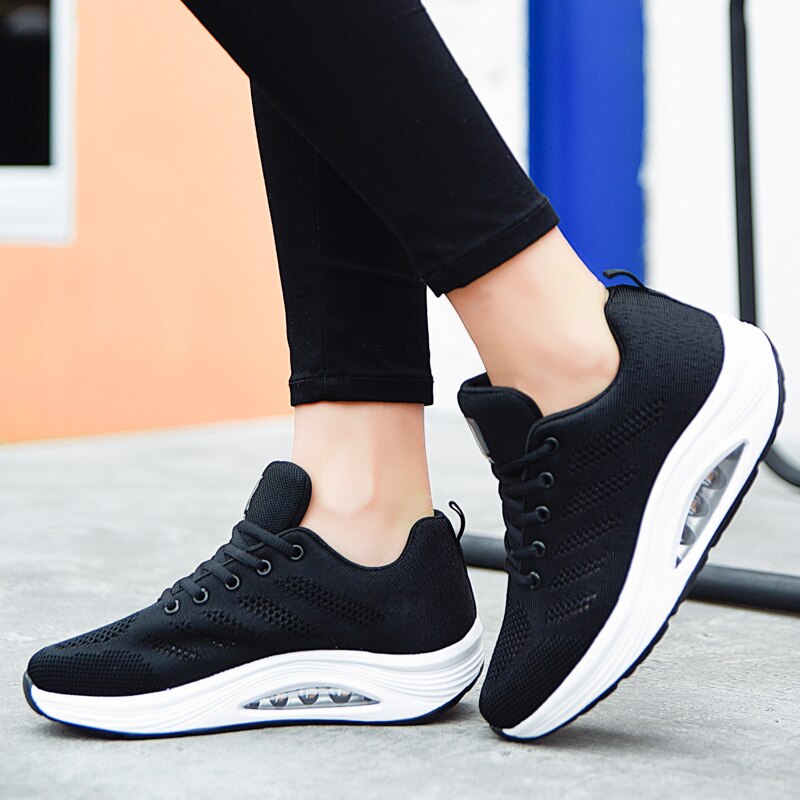 Shape Ups Sneaker Women Thick Sole Swing Fitness Women Shoes Breathable Massage Wedges Platform Footwear Calzado Deportivo Mujer