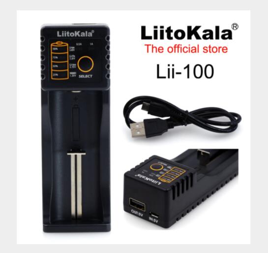Liitokala Lii- 100 500 LCD 3.7V 18650 18350 18500 16340 17500 25500 10440 14500 26650 1.2V AA AAA NiMH lithium battery Charger: Lii-100