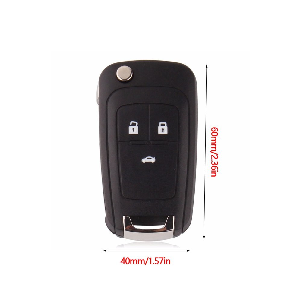 Car Entry Remote Control Key Fit for Chevrolet Cruze Flip Folding Car Remote Key Shell Case 3 Buttons