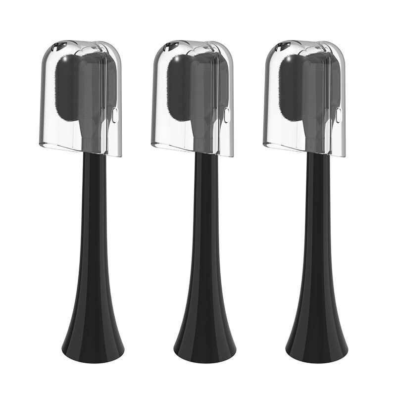 Soocas X3 – têtes de brosse à dents électrique de remplacement, 10000 poils pour enfants, Xiaomi Mijia SOOCAS X5: 3 pcs black chidren