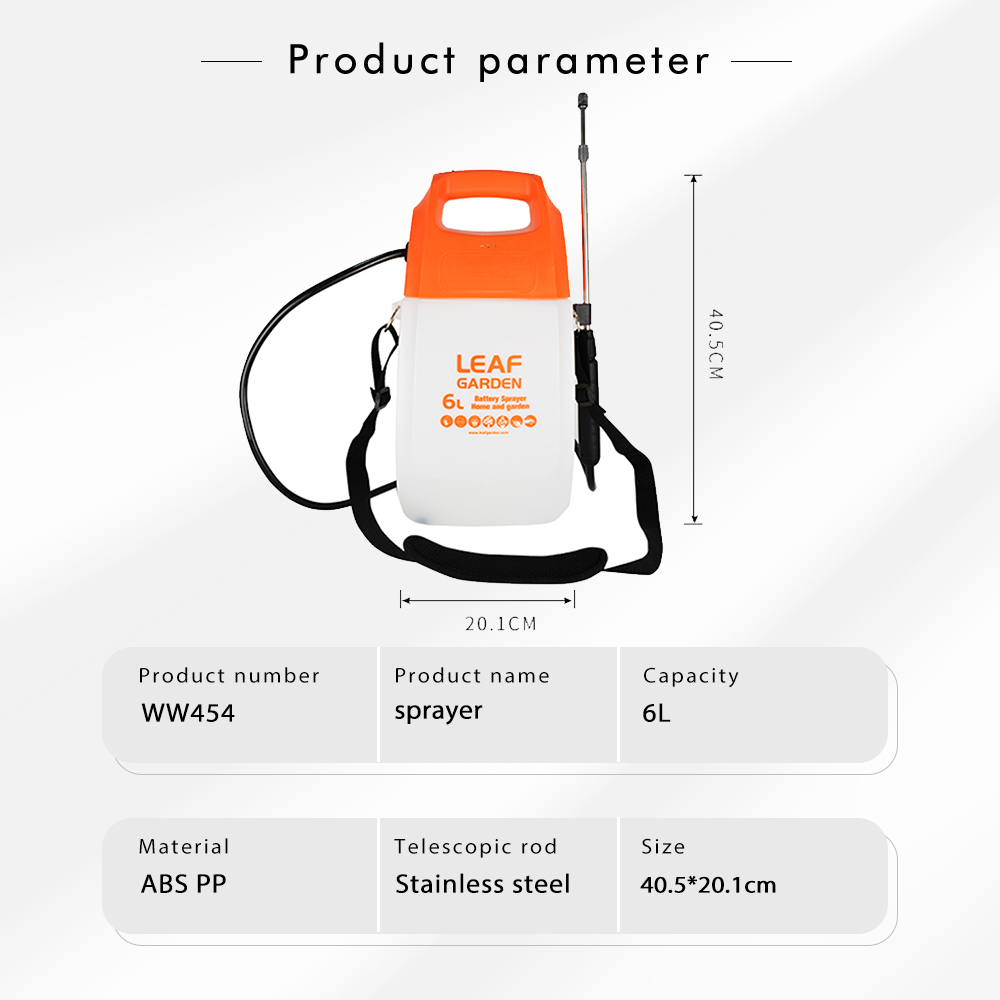 5/6/8L Elektrische Sproeier Usb Oplaadbare Lithium Batterij Tuin Spuit Smart Agrarische Pesticide Dispenser Tuin Apparatuur