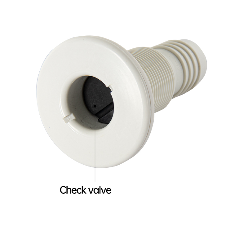 Marine Drainage Outlet Yacht Bilge Drainage Outlet Marine Sewage Outlet Hull Right Angle Black/White Outlet