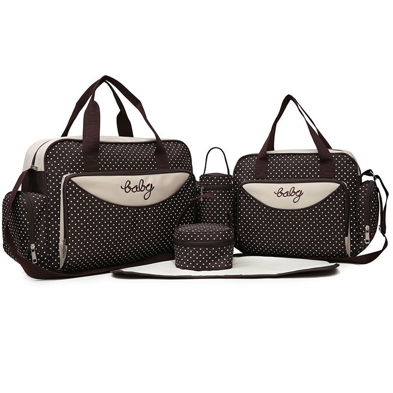 5 Stuks Multifunctionele Grote Capaciteit Moeder Luiertas Voor Baby &#39;S Reistas Mode Maternal Nappy Messenger Bag Producten