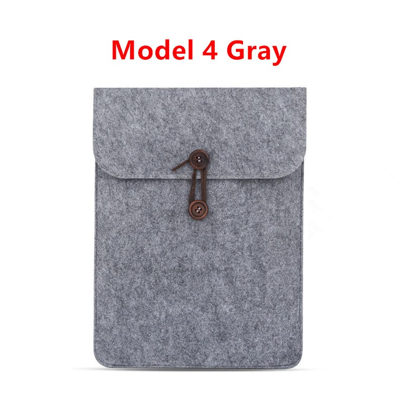 Felt Sleeve Bag Case for Apple iPad 9.7 inch For Samsung 10.1 inch Cover for iPad mini Xiaomi mipad 7.9" 8.0" Huawei T3 9.6": Mode 4 8.0 Gray