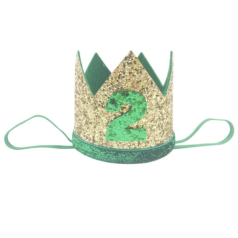 Chapeau d&#39;anniversaire pour enfants, 1 2 3 4 5 6 ans, 1 pièce, bandeau couronne de fête de 1er 2e 3e anniversaire, Prince Baby Shower, accessoires pour cheveux: 2