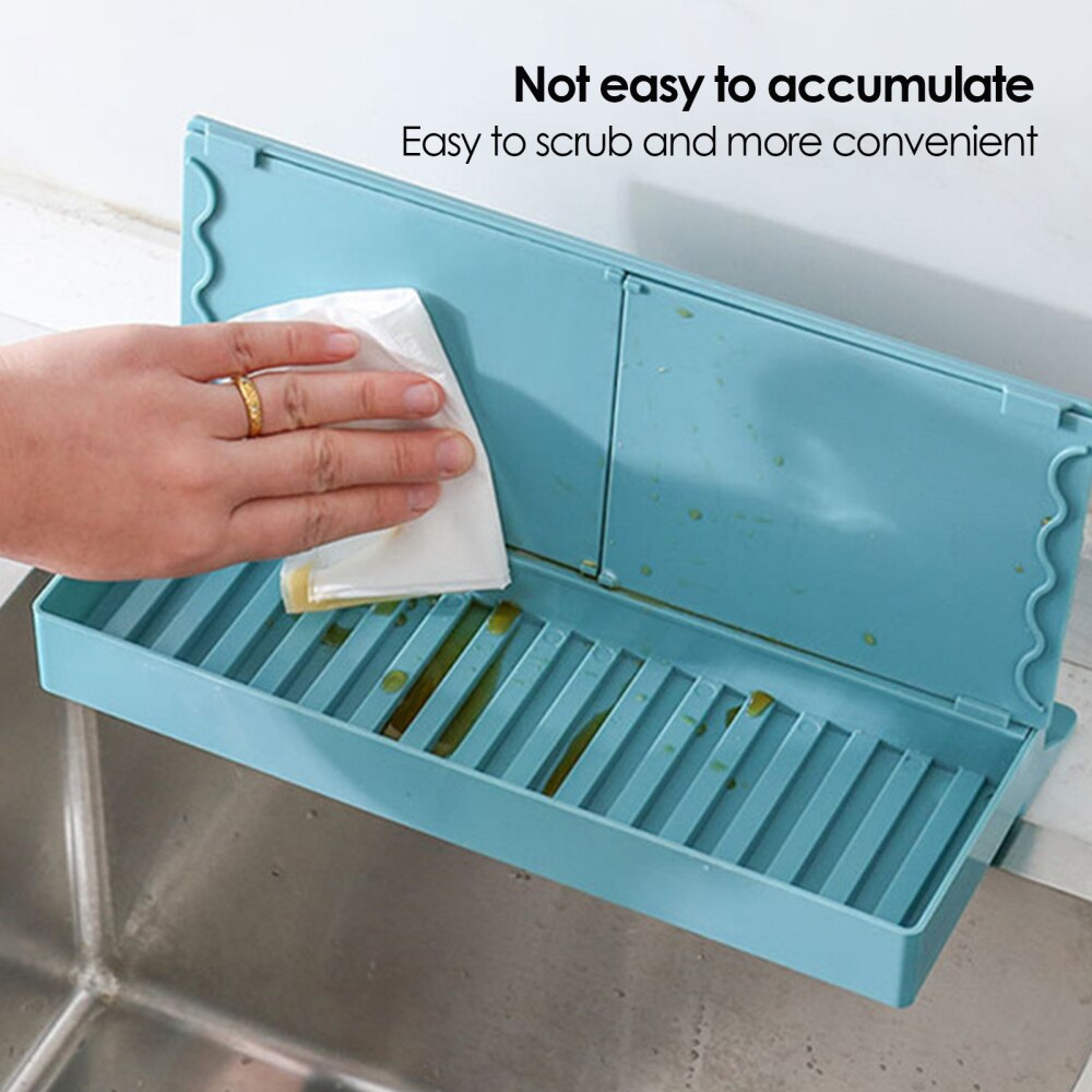 Telescopic Water Trough Sink Water Baffle Drain Rack splatter Baffle Kitchen Shelf Sink Guard Kitchen Water Splash Guard Screen