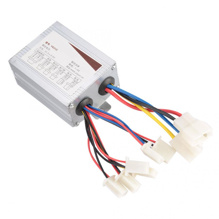 Controlador bicicleta eléctrica, 24V/36V, 500W, controlador de Motor cepillado y juego de agarre de acelerador para bicicleta eléctrica, piezas de bicicleta eléctrica