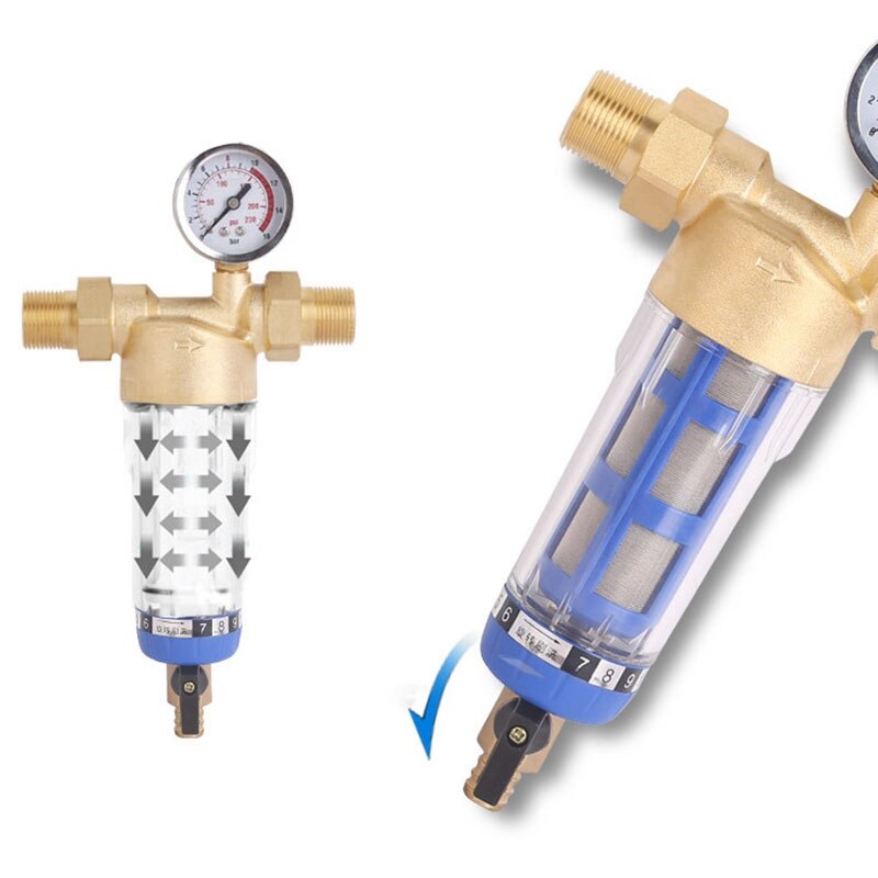 1 zoll Kupfer Rückstau Wasser Vorfilter Haushalt Haus Wasser Filter Rohre Zentrale Wasserfilter Entkalkung