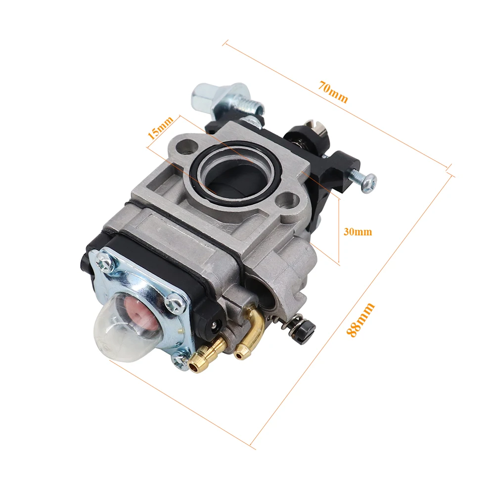 15mm 40-5 Bosmaaier Carburateur Kit Luchtfilter Adapter Plaat Set Fit Voor 2-Takt 43cc 47cc 49cc Benzine Grastrimmer Onderdelen: Donkergrijs