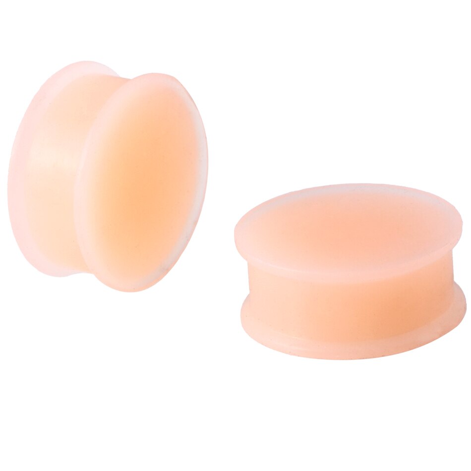 2 STUKS Skin Siliconen Oordopjes Tunnels Piercings Flexibele Oorbel Meters Oor Brancards Siliconen Tunnels Expanders Body Sieraden