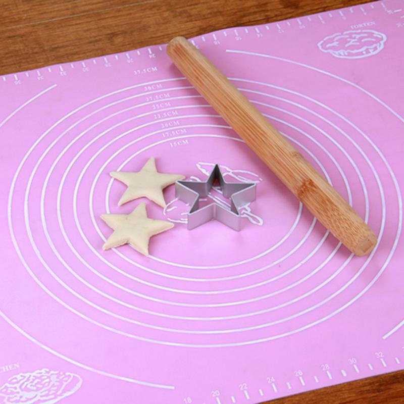 50.5*40.5cm Keuken Siliconen Bakplaat Rolling Deeg Gebak Gebak Bakvormen Liner Pad Mat Oven Pasta Koken Gereedschap