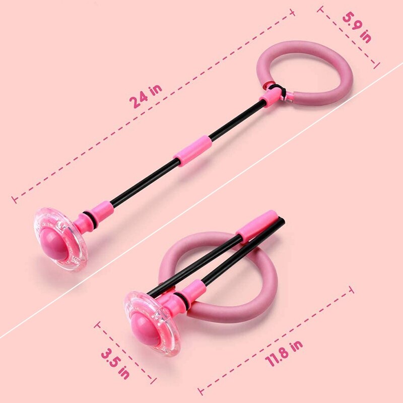 Fun Speelgoed Bal Elastische Led Flash Springen Voet Force Bal Springende Bal Springen Ring Stuiterende Bal