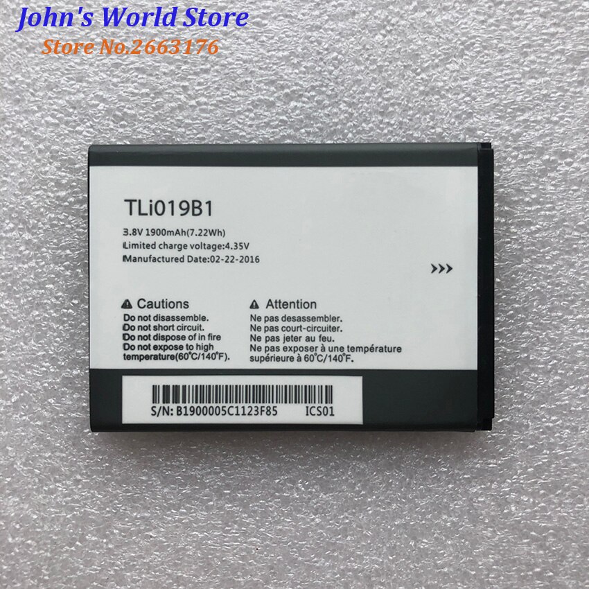 TLI019B1 TLi019B2 1900 Mah Batterij Voor Alcatel One Touch Pop C7 OT-7041 7041D Dual CAB1900003C2