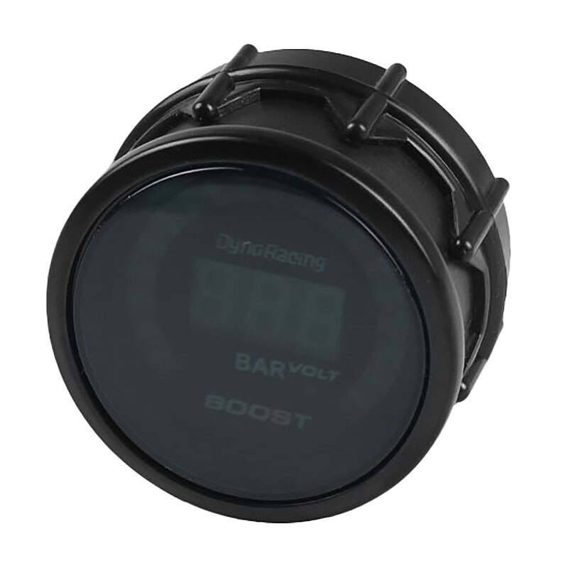 Dyno Racing 2Inch 52mm 12V Digital Turbo Boost Gauge Meter Bar Pressure Blue LED with Sensor