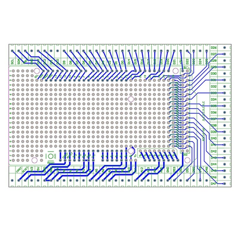 Prototype schroef-/aansluitblok-shieldboardkit voor arduino omega -2560 r3 u1je