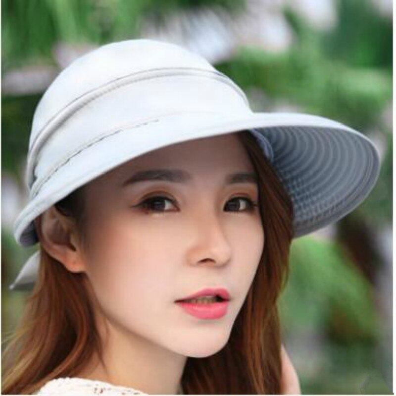 Viseras de verano de primavera a la , gorras plegables de ala ancha para el sol, sombreros de playa removibles para mujeres, sombrero femenino Femae Panamá