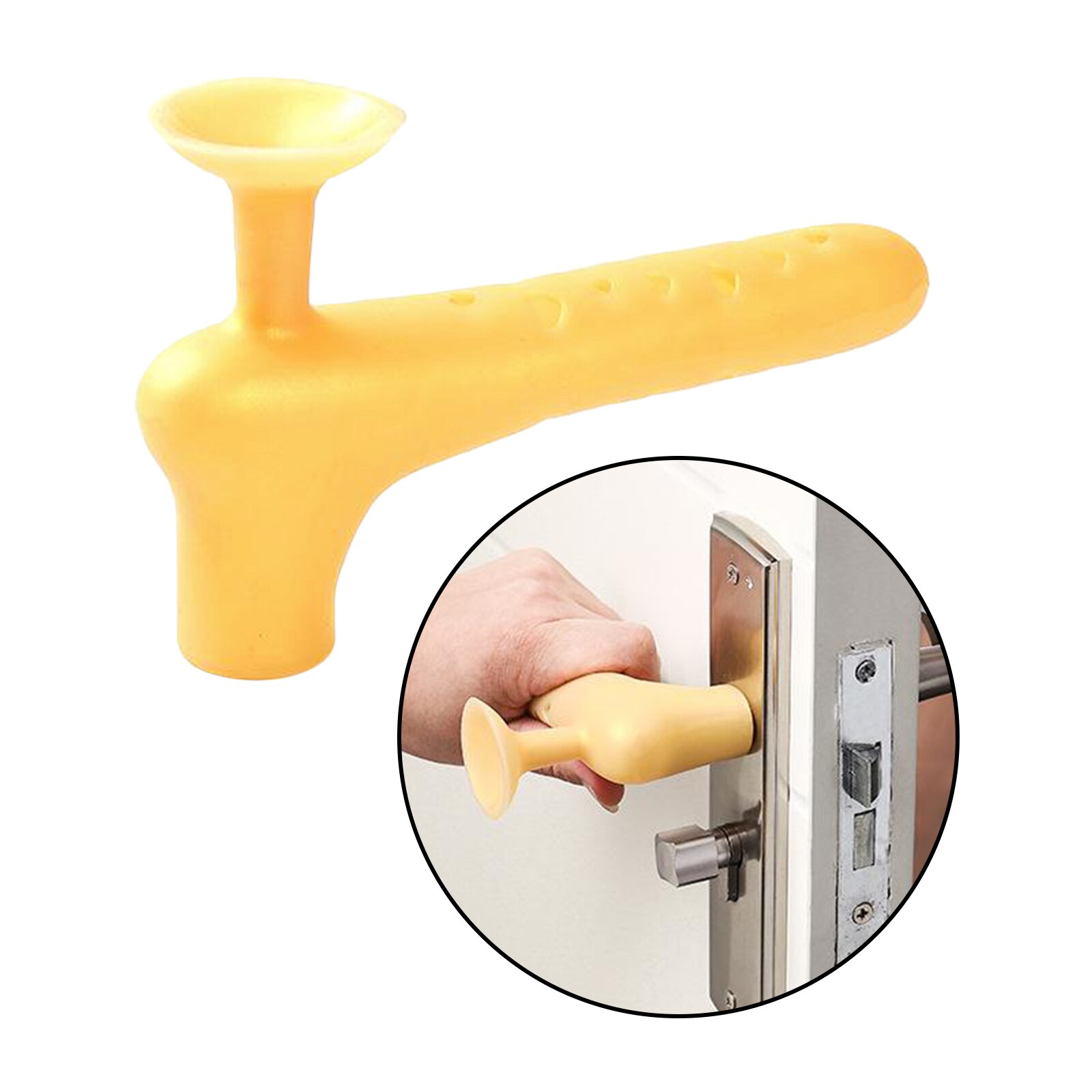 Protector de pared con tapa del picaporte de silicona para puerta de habitación de niños