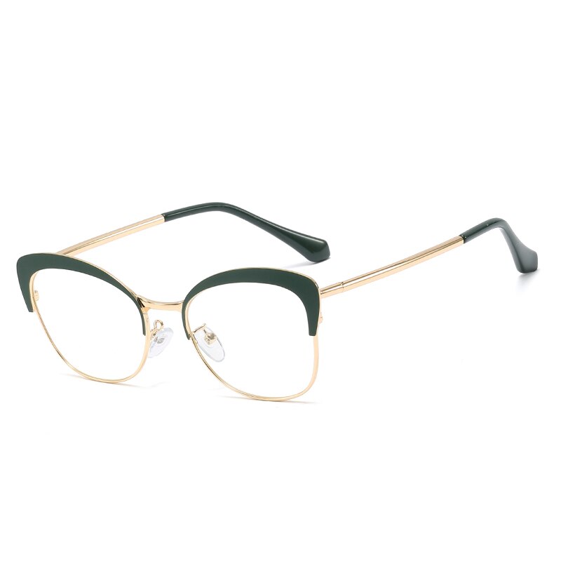 Blue Light Blocking Glasses Women Eyewear Prescription Full Rim Female Eyeglasses UV400 Anti-Scratch Anti Blue Ray Coating: C9