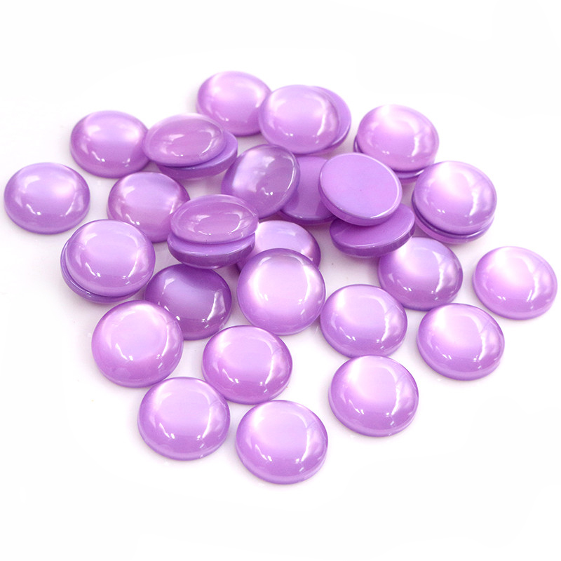 Neue 40 Stück 8 10 12mm mischen Farben Katzenauge Serie Flach zurück Harz Cabochons Schmuck Zubehör: L / MULTI