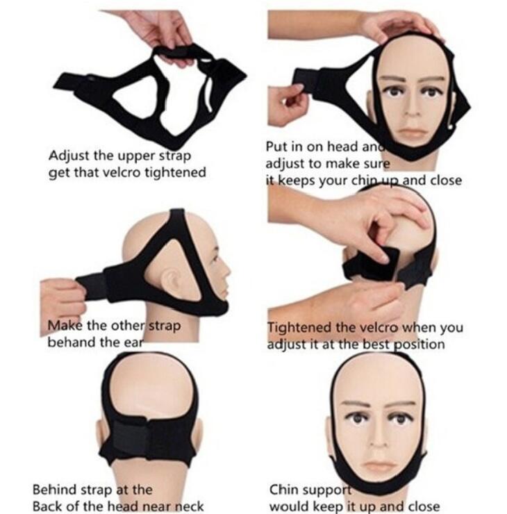 Anti snark stoppa ansiktsbehandling tunn ansiktsmask lyft upp dra åt shaper v kindmask dubbel hakaborttagning band hudvårdsbälte form