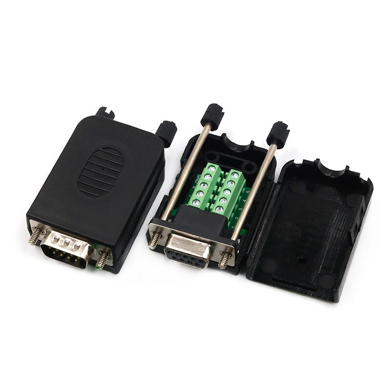 DB9 série COM bornes à souder sans transfert RS232 connecteur femelle avec vis arrière bricolage
