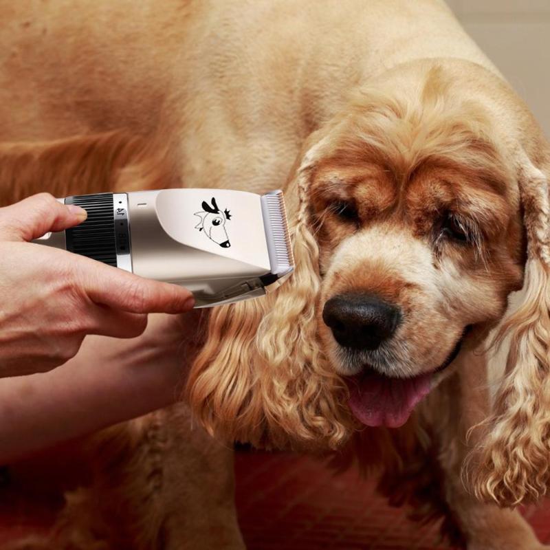 Cortador de pelo para mascotas, cortador de pelo eléctrico recargable por USB para perros y gatos, máquina de corte de pelo para mascotas
