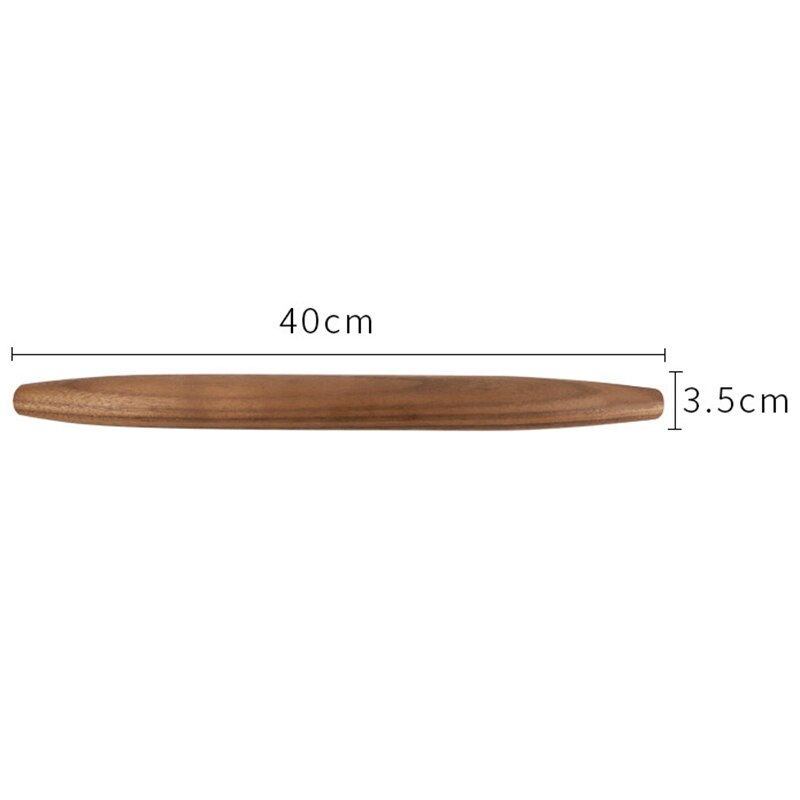 Natural Black Walnut Rolling Pin Fine Sanding Without Added Chemical Coating Non-Stick Cooking Baking Tools Dough Roller Point