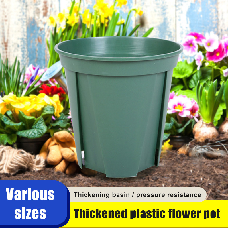 5/10/20pcs Plastic Plant Pots Root-Control Nursery Seedling Planter Garden Flower Pot Container for windowsill, desktop, shelf W