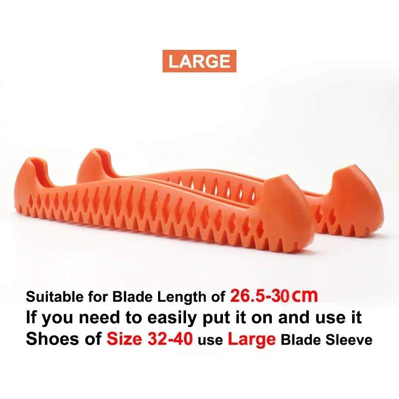 1 Pair Ice Hockey Figure Skate Blade Covers Adjustable TPU Material Ice Skate Blade Guards Ice Knife Blade Guard Skate Protector: Orange