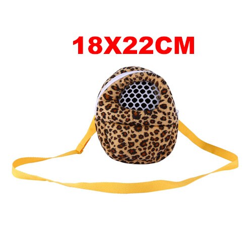 Kæledyrsbæretaske 3 typer kæledyrsbærer leopard hamster rotte pindsvin chinchilla ilder sovende udendørs hamsterpose: 6