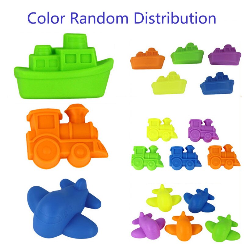6 Stuks Willekeurige Kleur Zomer Zand Sandbeach Kids Plastic Strand Speelgoed Auto Vliegtuigen Spade Schop Hark Water Gereedschap Sets