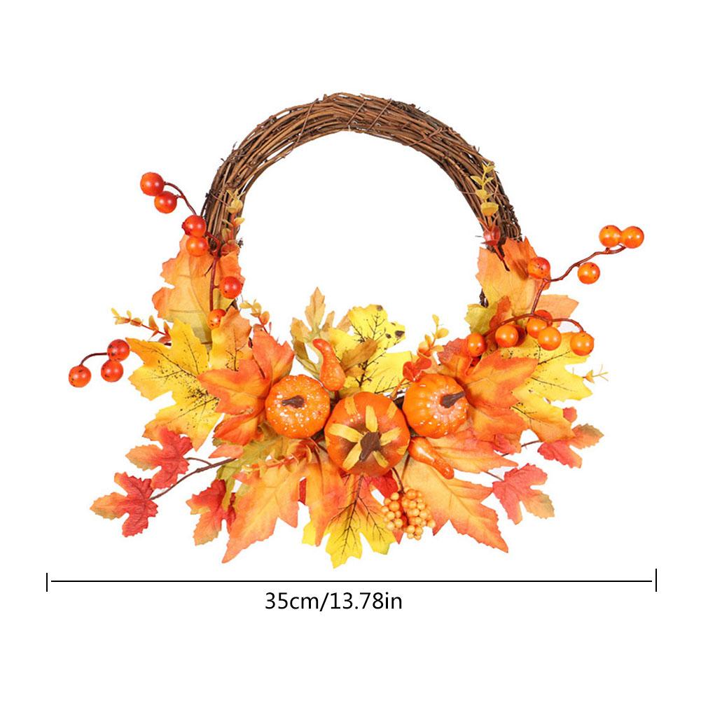 Krans dør høstkrans jul takksigelse krans vindu restaurant hjem lønneblad dekorasjon ornamenter anheng