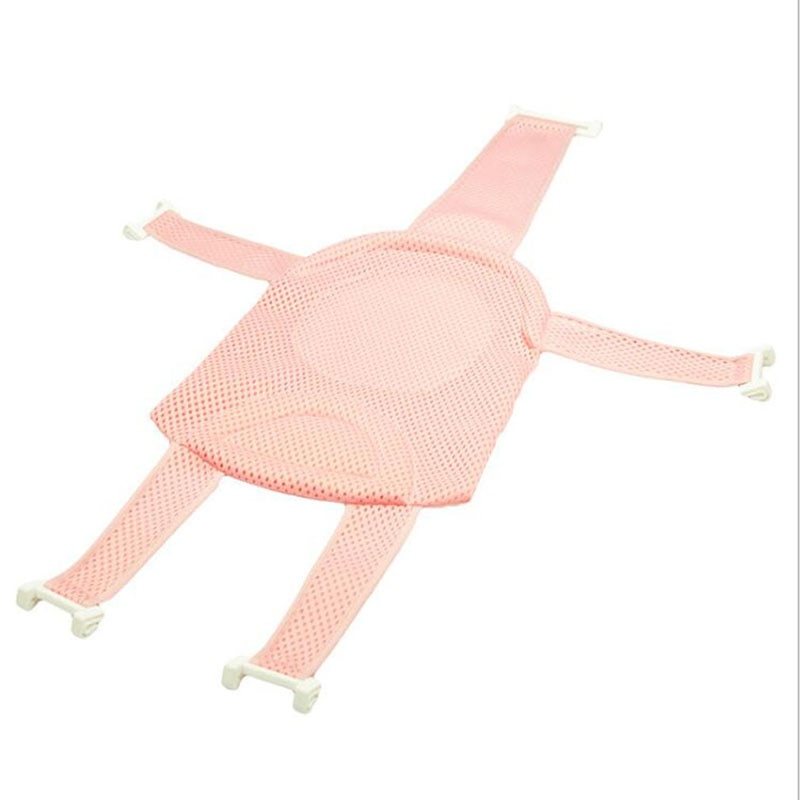 Baby Adjustable Infant Cross Shaped Slippery Bath Net Antis Kid Bathtub Shower Cradle Bed Seat Net And Ring cloth Home Mat Seat: A1