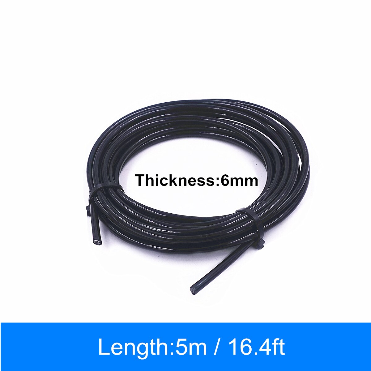Gym trinse kabel ståltau tykt 5mm/6mm pu skin for erstatning fitness trening tilbehør tilbehør hjemmetreningsutstyr: 6mm x 5m