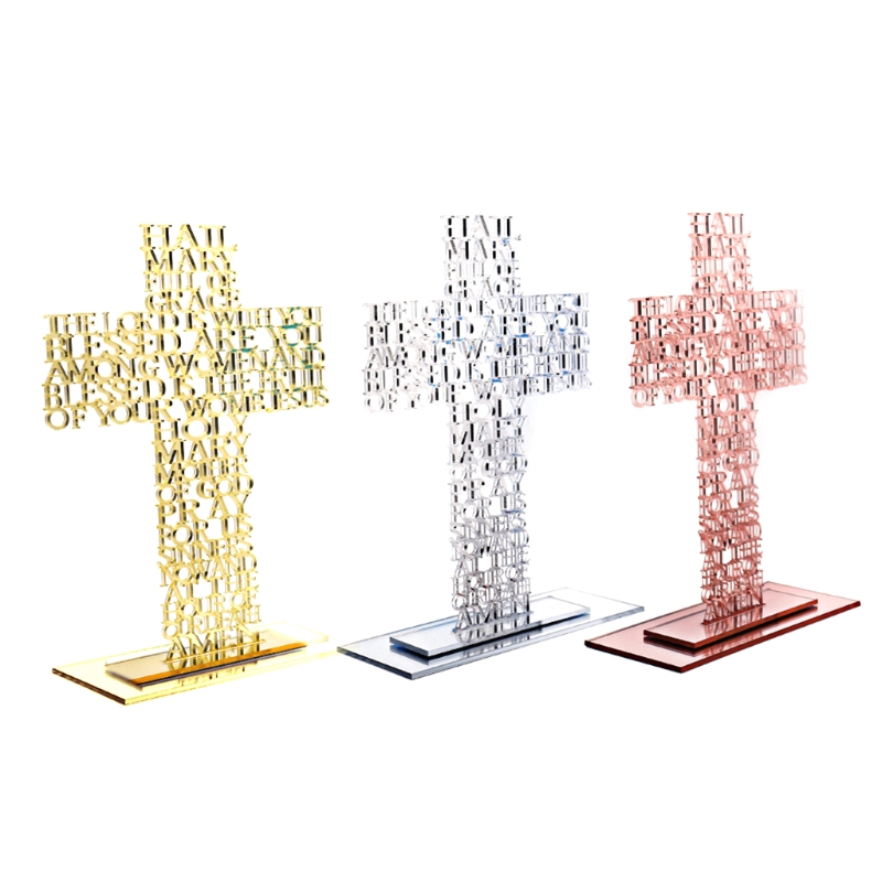 21Cm Acryl Religieuze Geschriften Kruis Jezus Christus Katholieke Bijbel Kerk Gebed Home Kapel Decoratie Religieuze Artikelen