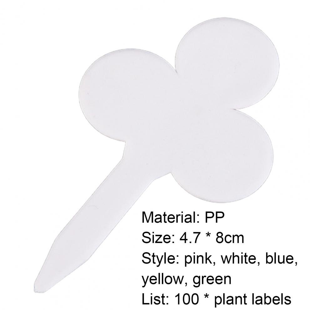 100Pcs Durable Plant Labels Not Brittle Weather Resistant PP Funny Indoor Plants Labels for Nursery Decoration