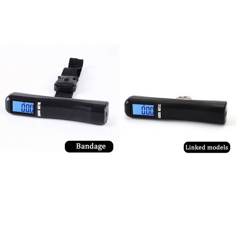 LCD Backlit Travel Portable Luggage Baggage Suitcase Bag Weight Digital Weighing Hook Up/bandage Scale No Battery