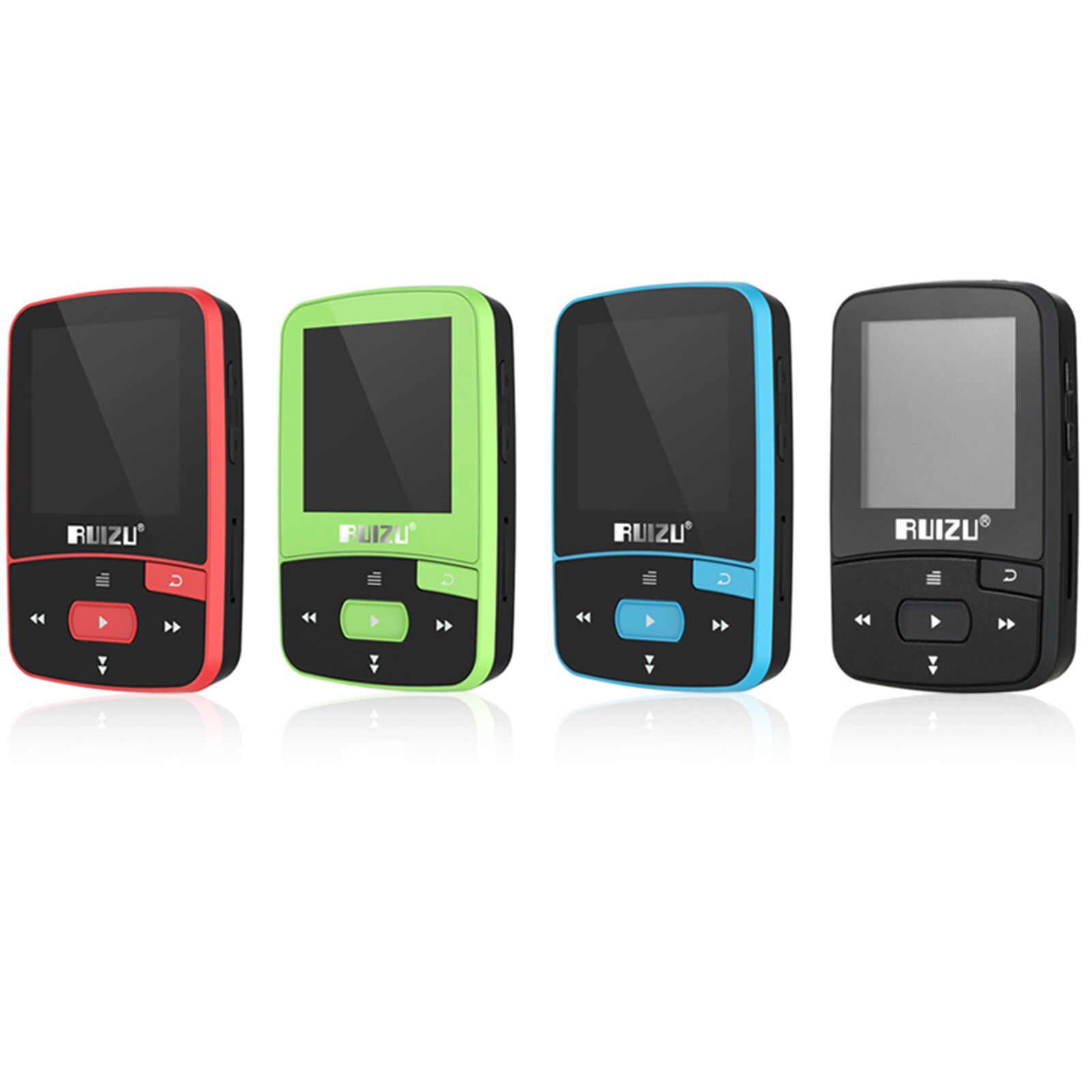 RUIZU-reproductor MP3 X50 de 1,5 &quot;, 8GB, sonido HiFi sin pérdidas, Bluetooth, podómetro, Radio FM, grabación, E-book, calendario de tiempo