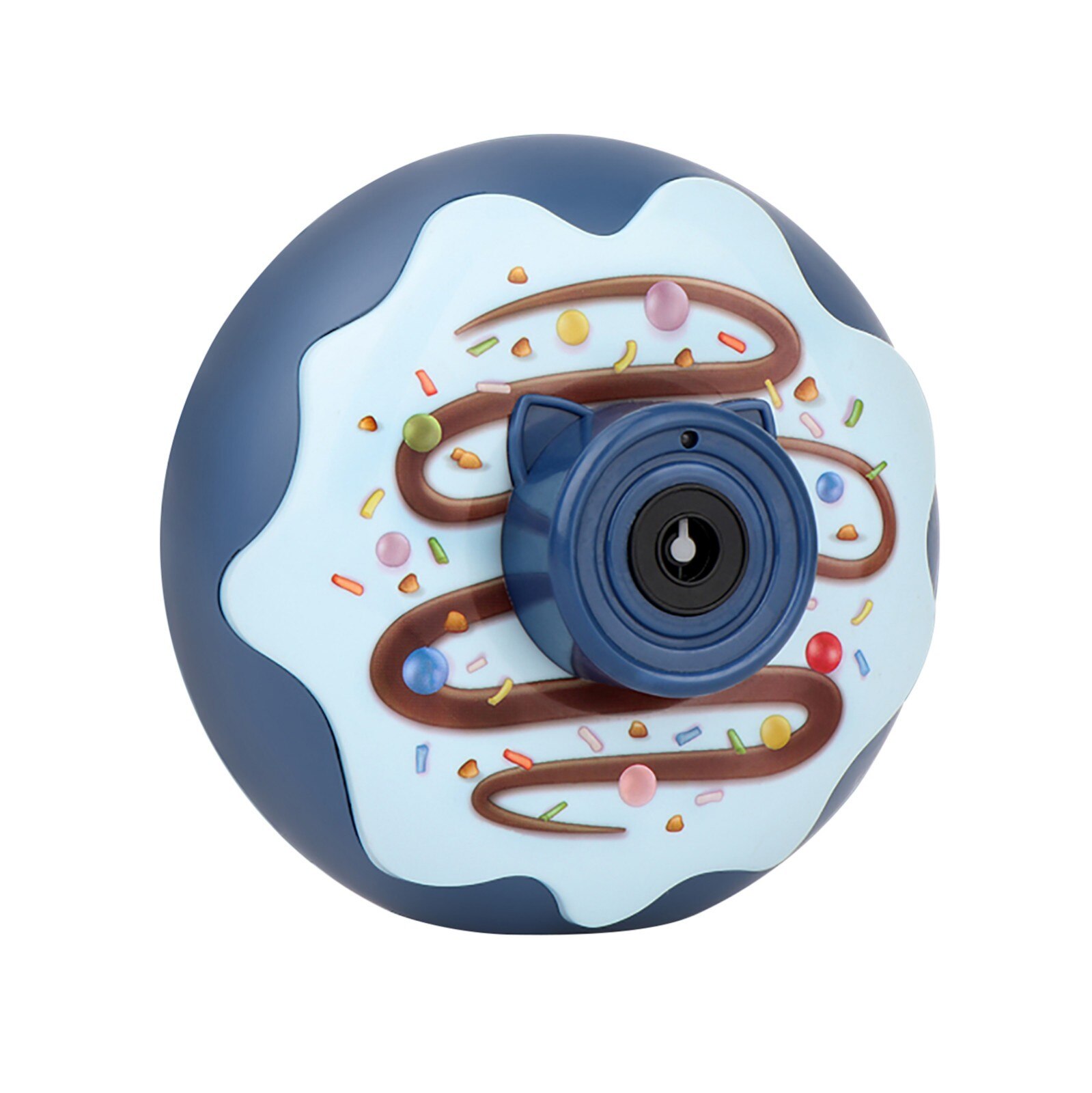 Kinderen Speelgoed Lichte Muziek Donut Bubble Camera Een-Knop Automatische Zeep Bubble Generator Hobby Verjaardag Speelgoed Voor Kinderen: A