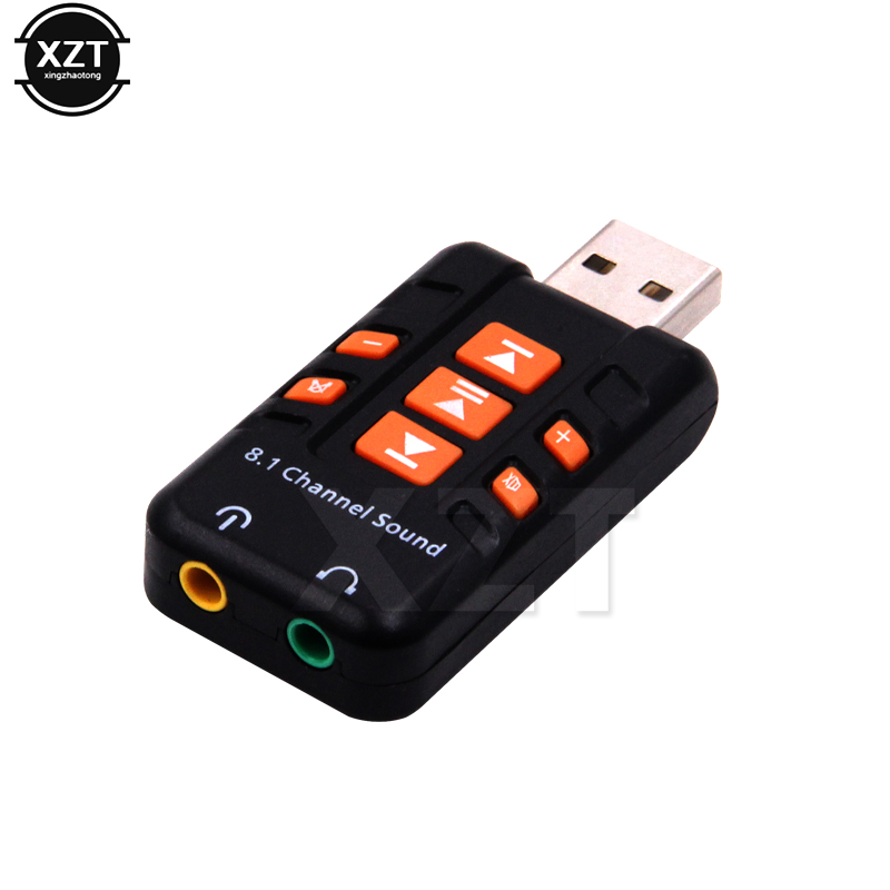 8.1 USB Stereo Audio Adapter External Channel Sound Card for Windows XP/2000/Vista/7 3D USB Audio Adapter for PC and Laptop