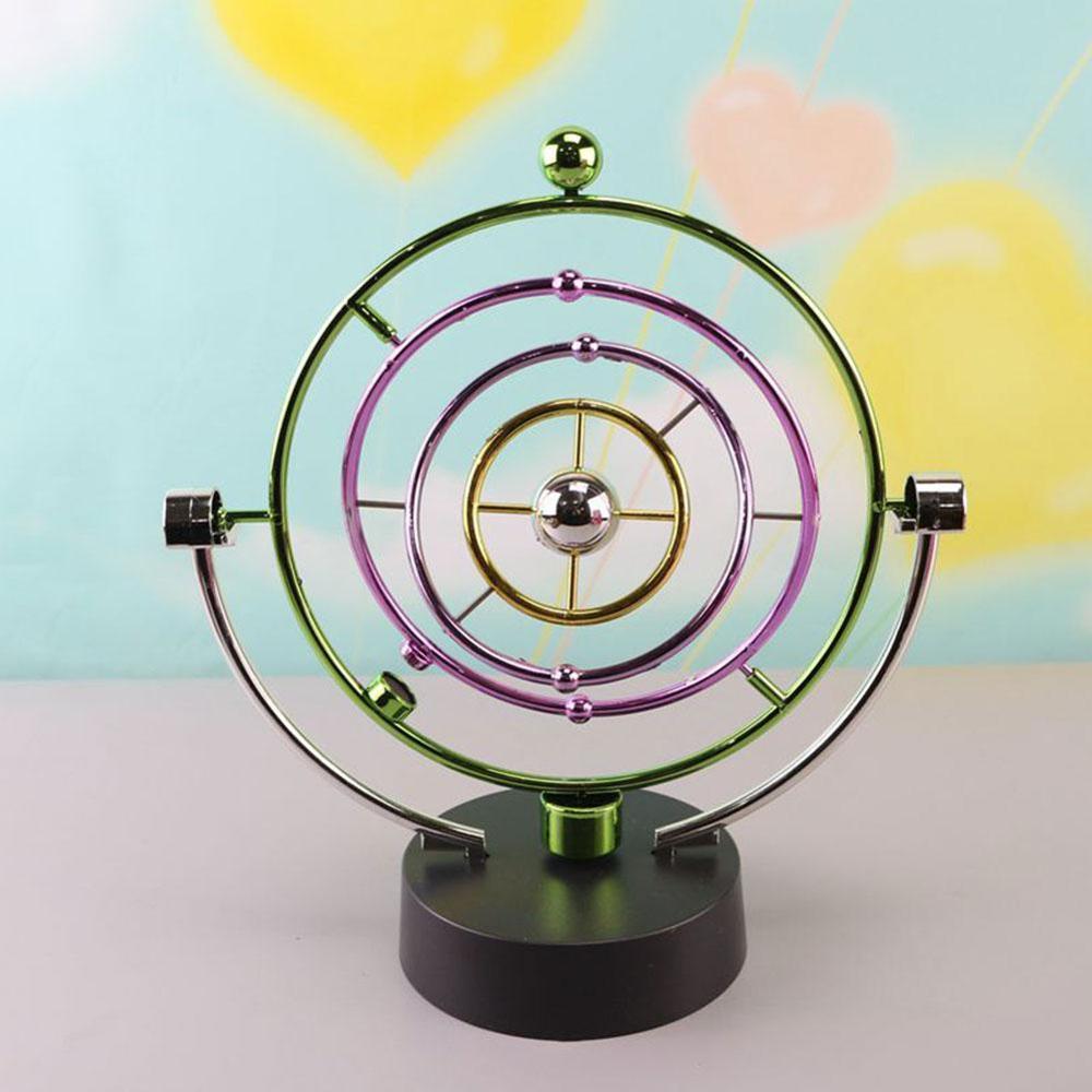 1Piece Kinetic Art Mobile Milky Way Gizmos Perpetual Orbital Revolving Motion Desk Spherical Toy Exotic toys Pendulum E9E6