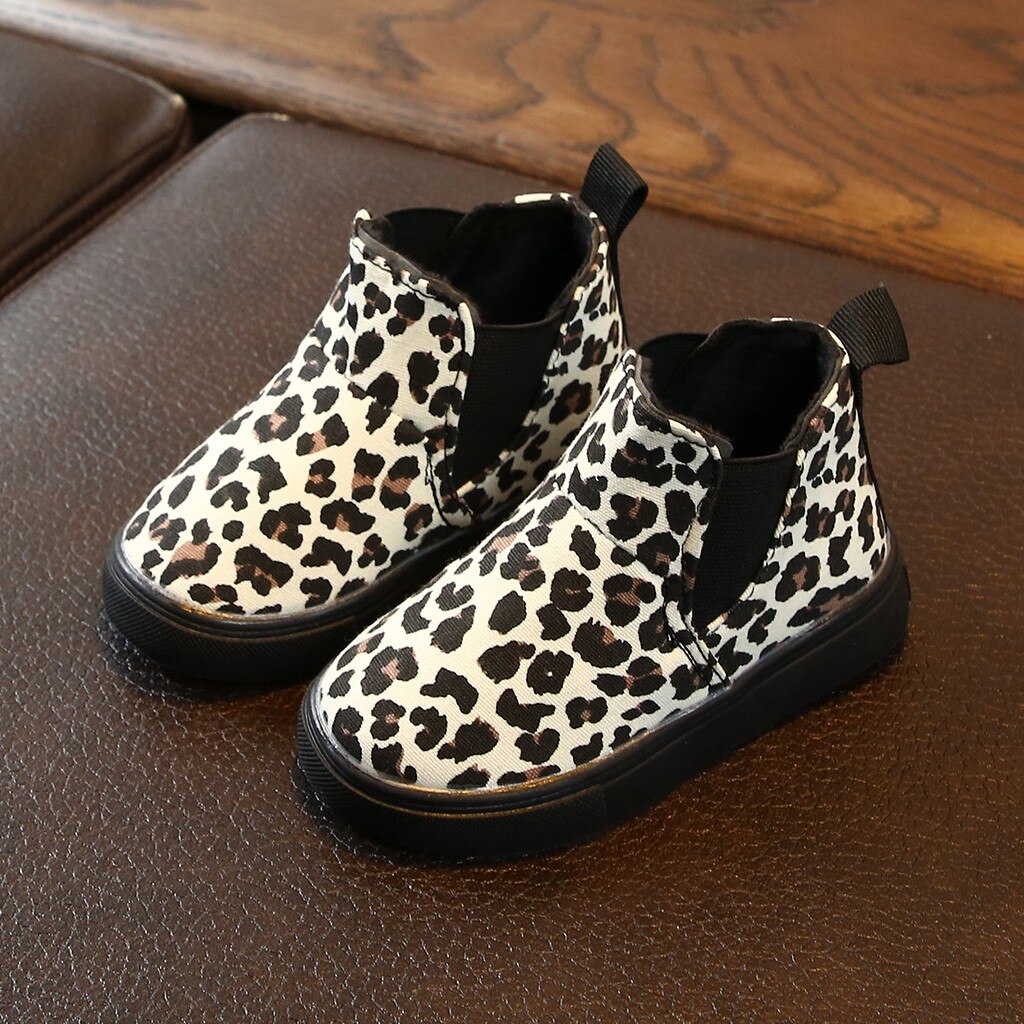 freundlicher freundlicher Baby Mädchen Martine Stiefel Schuhe Leopard Gedruckt Winter Herbst Warme Kurze Stiefel lässig Schuhe Booties navidad