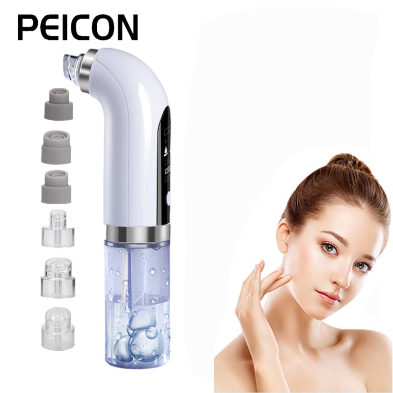 Small Bubble Blackhead Remover Pore Cleaner Nose Acne Pimple Removal Water Cycle Oxygen Injection Facial Cleaning Skin Care Tool