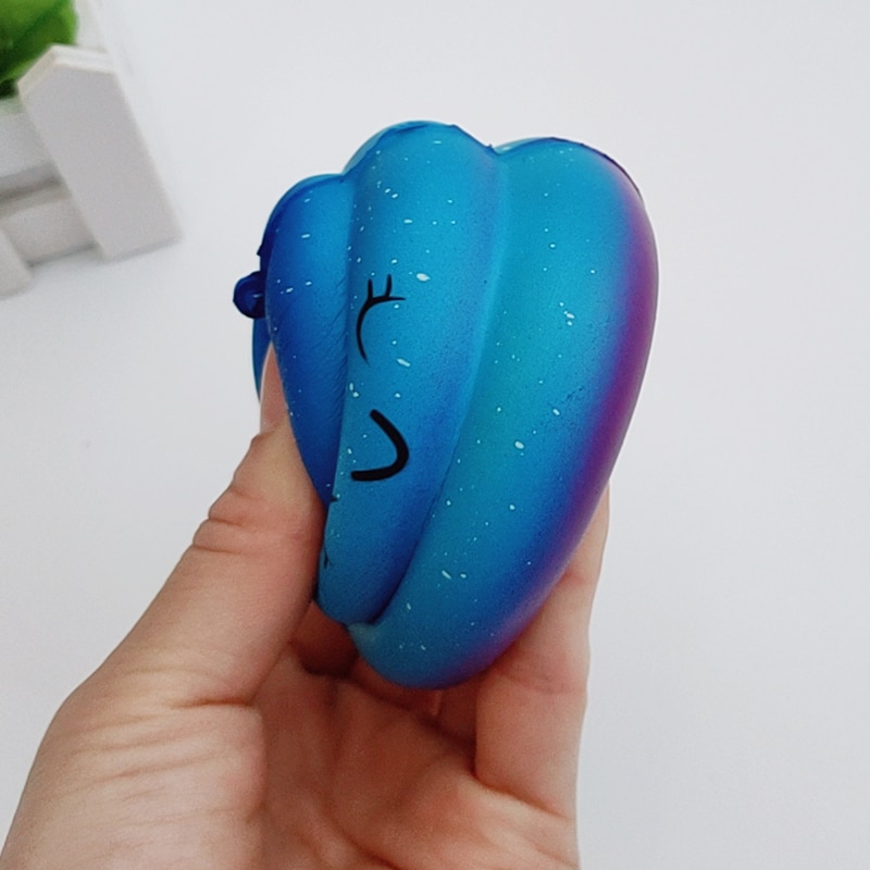 Mode Leuke Galaxy Kak Shaped Squishy Stress Reliever Decor Speelgoed Geurende Langzaam Stijgende Speelgoed Antistress Decompressie Speelgoed