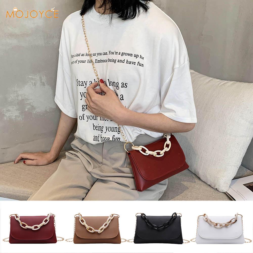 Dames schoudertassen effen kleur leren kleine handtassen dames klassieke crossbody schoudertas