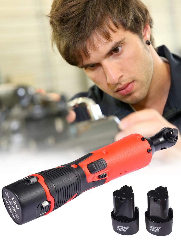 Portable Electric Ratchet Wrench Kit With 12V Rechargeable Battery Tools Kit