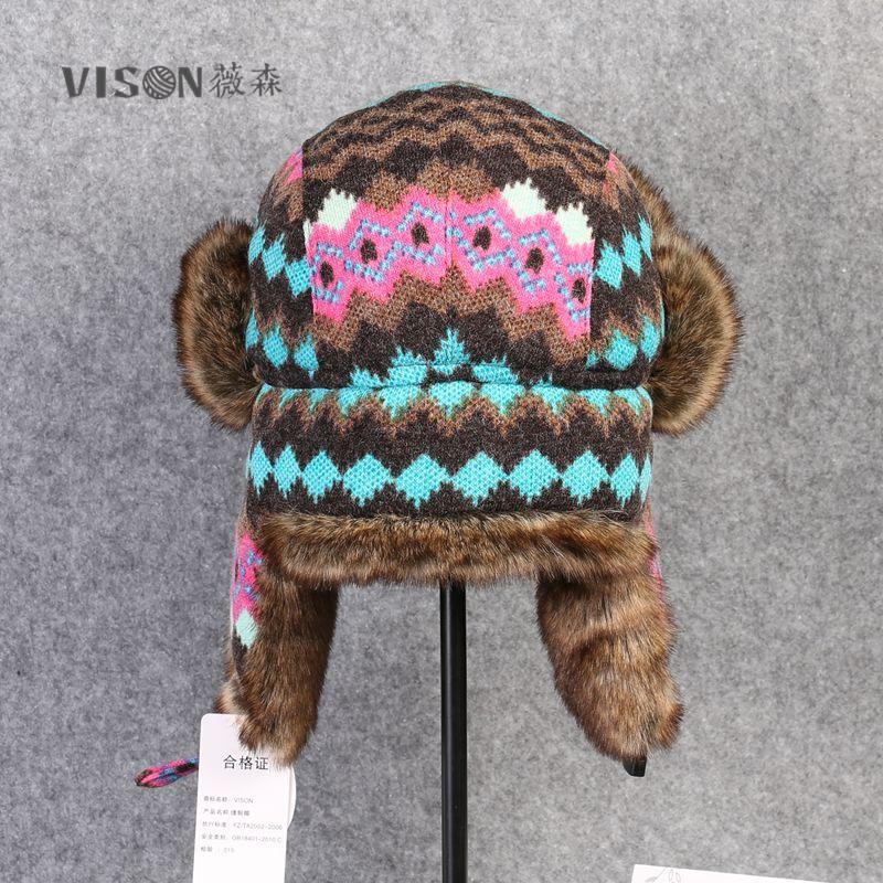 Dames kind warme wintermutsen russische oesjanka hoed trapper pet gebreide bombermutsen