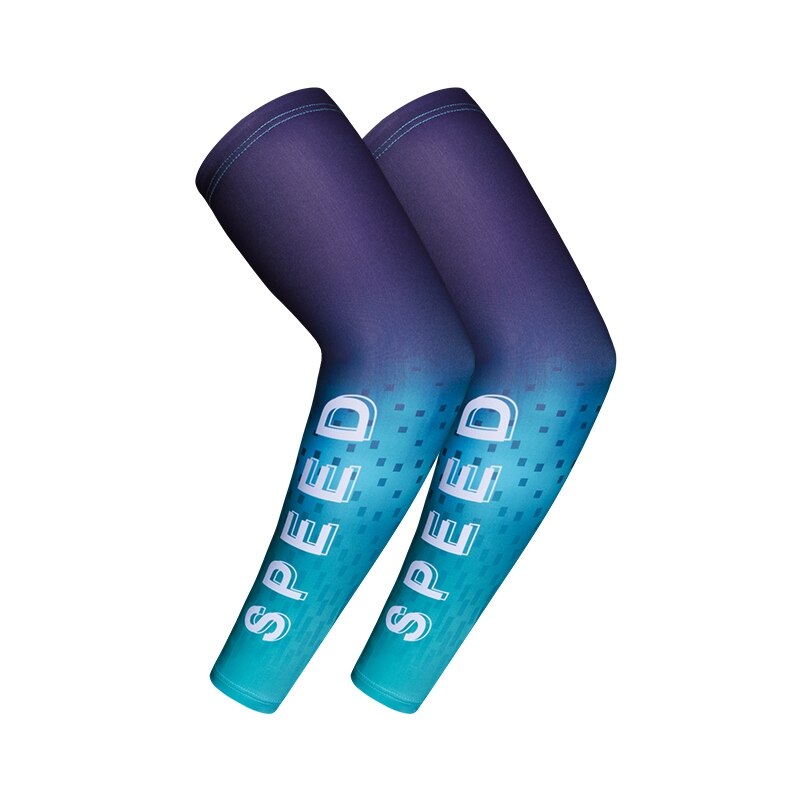 Bieganie ochrona przed słońcem ramię rękaw wędkarski naramiennik specjalistyczny Mtb Arm Warmer rękaw do koszykówki mankiet rowerowy: purple / L